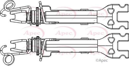 Apec adjuster bar axle set - adjuster,