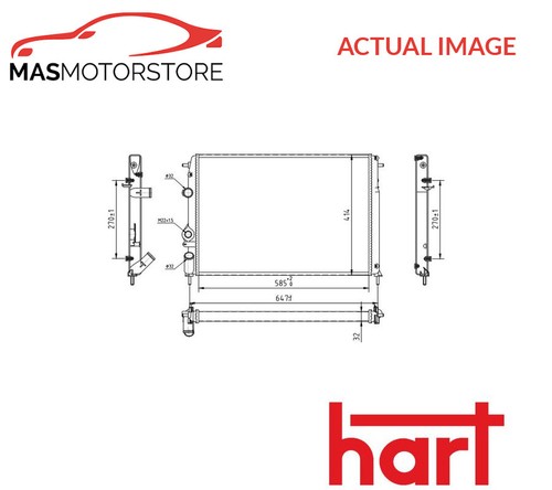 Engine cooling radiator hart - cooling,
