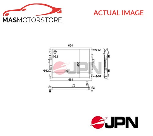 Engine cooling radiator jpn - engine,